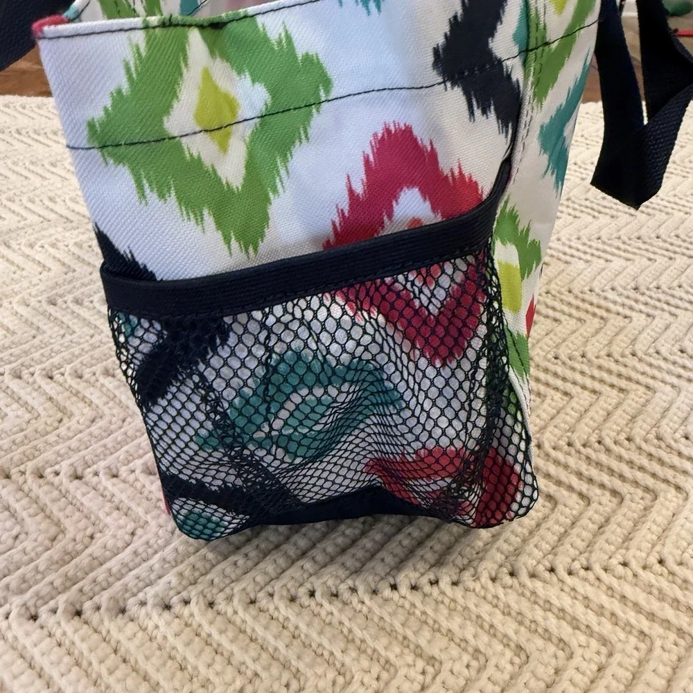 Thirty One‎ All in One Organizer Candy Corners Multi Color Bright Small Tote Bag
